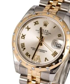 Alternative view of HandMade The Mid-Size Rolex Datejust 178343SRDJ Diamond Bezel