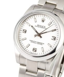 Alternative view of HandMade The Mid-Size Rolex Oyster Perpetual 177200 White Dial
