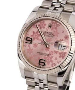 Alternative view of HandMade The Rolex Datejust 116234 Pink Floral Dial