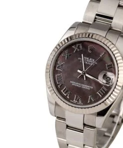 Alternative view of HandMade The Rolex Datejust 178274 Black MOP Roman Dial