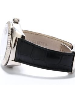 Alternative view of HandMade The Rolex Sky-Dweller 326139 Black Arabic Dial Leather