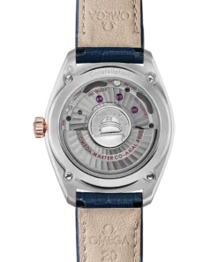 Alternative view of Omega CONSTELLATION GLOBEMASTER 39 mm, steel ‑ Sedna™ gold on leather strap 130.23.39.21.03.001