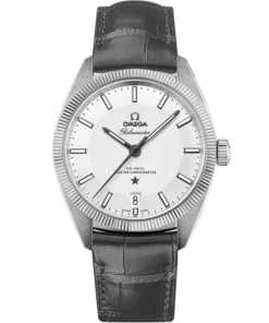 Omega CONSTELLATION GLOBEMASTER 39 mm, steel on leather strap 130.33.39.21.02.001