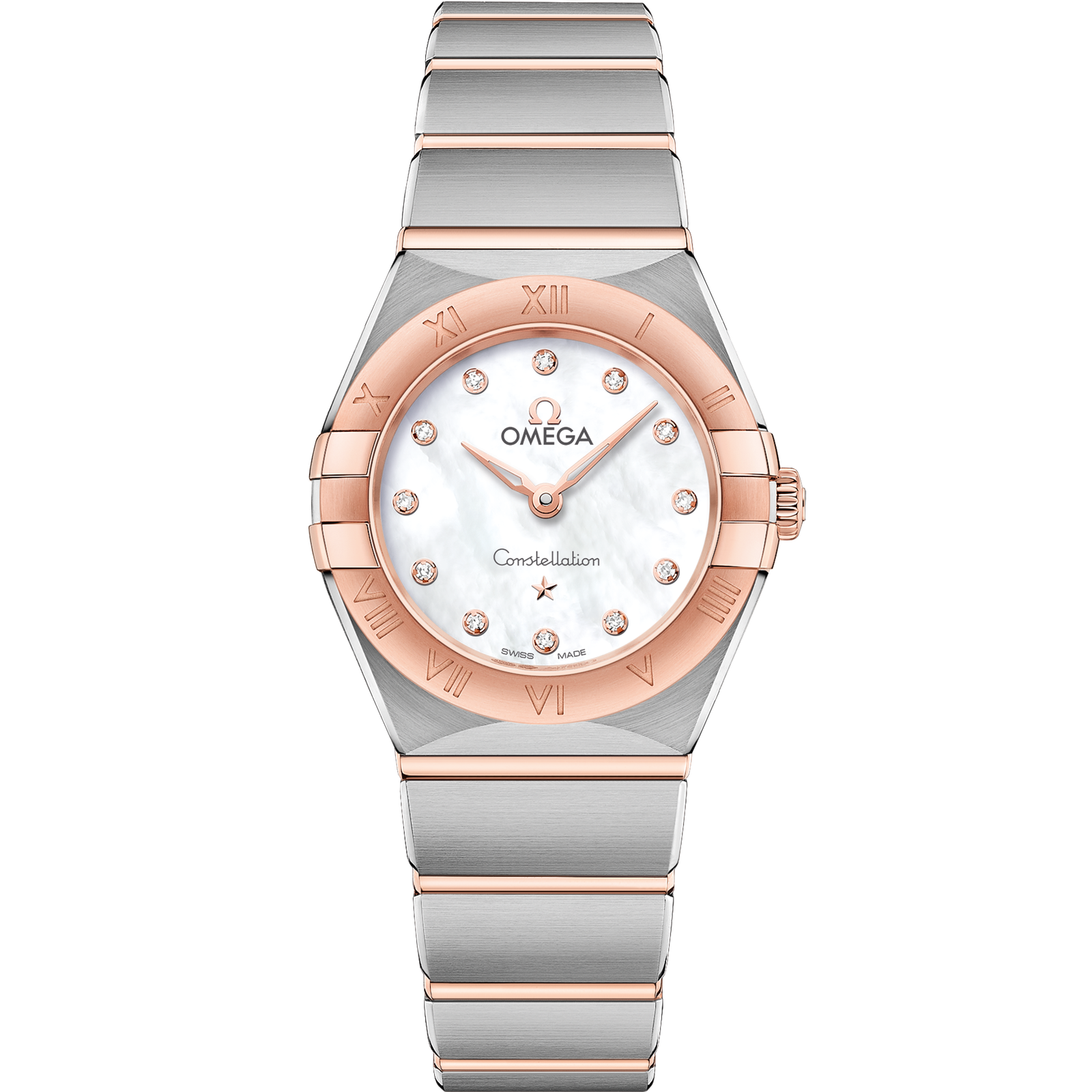 Omega CONSTELLATION 25 mm, steel ‑ Sedna™ gold on steel ‑ Sedna™ gold 131.20.25.60.55.001