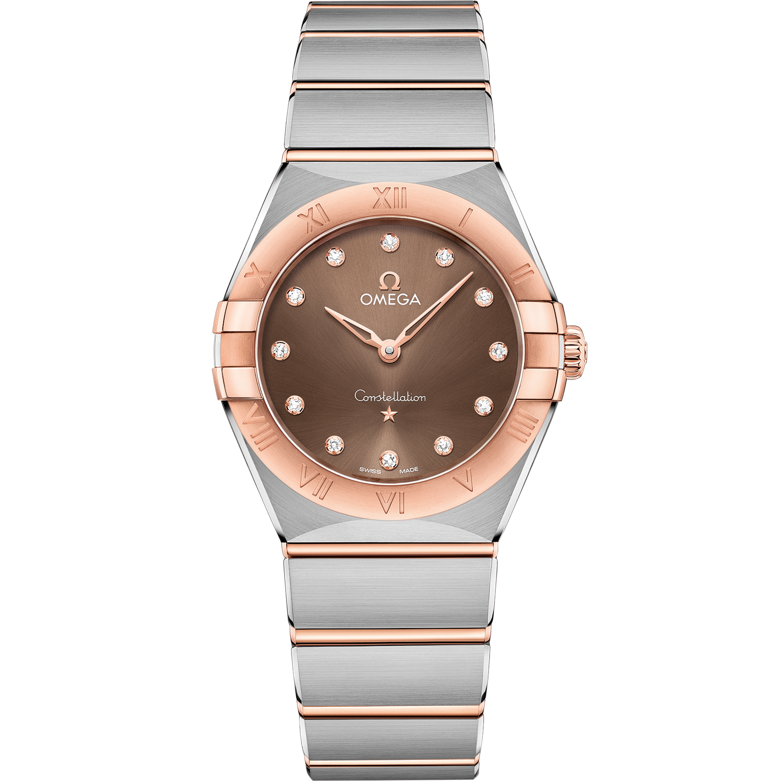 Omega CONSTELLATION 28 mm, steel ‑ Sedna™ gold on steel ‑ Sedna™ gold 131.20.28.60.63.001