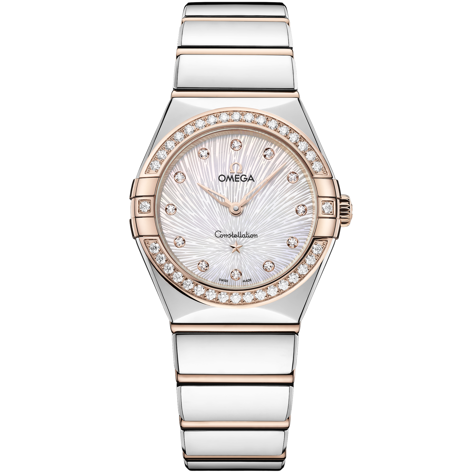 Omega CONSTELLATION 28 mm, steel ‑ Sedna™ gold on steel ‑ Sedna™ gold 131.25.28.60.55.003