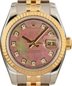 HandMade The Rolex Datejust 179173 Mother of Pearl Diamond Dial