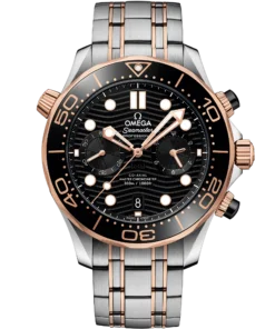 Omega SEAMASTER DIVER 300M 44 mm, steel ‑ Sedna™ gold on steel ‑ Sedna™ gold 210.20.44.51.01.001