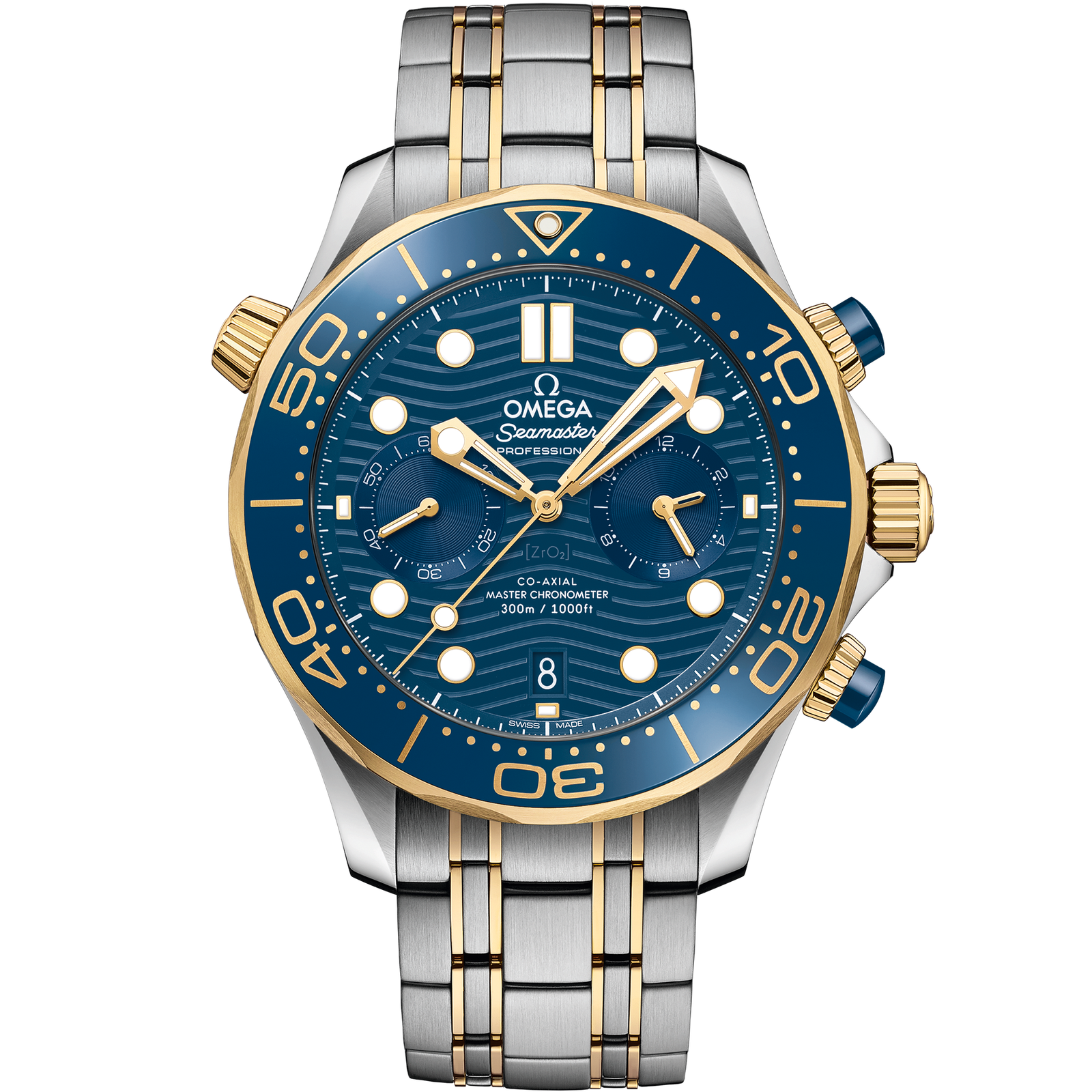 Omega SEAMASTER DIVER 300M 44 mm, steel ‑ yellow gold on steel ‑ yellow gold 210.20.44.51.03.001
