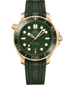 Omega SEAMASTER DIVER 300M 42 mm, Moonshine™ gold on rubber strap 210.62.42.20.10.001