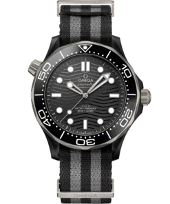 Omega SEAMASTER DIVER 300M 43.5 mm, black ceramic on NATO strap 210.92.44.20.01.002