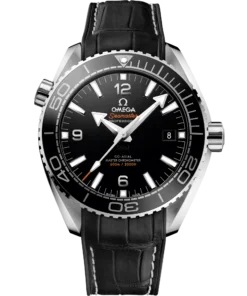 Omega SEAMASTER PLANET OCEAN 600M 43.5 mm, steel on leather strap with rubber lining 215.33.44.21.01.001