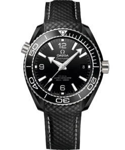 Omega SEAMASTER PLANET OCEAN 600M 39.5 mm, black ceramic on rubber strap 215.92.40.20.01.001