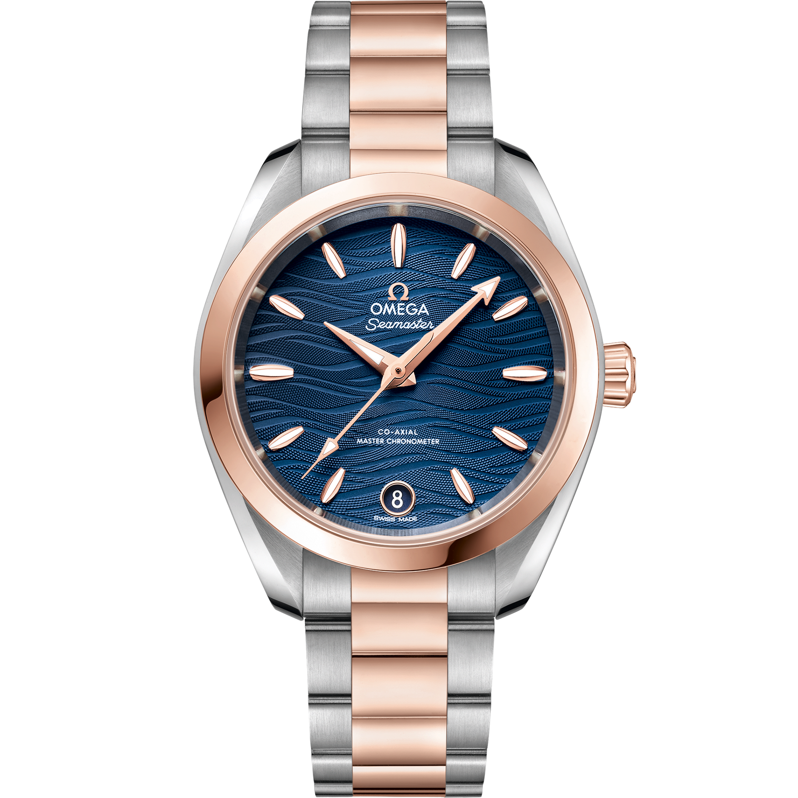 Omega SEAMASTER AQUA TERRA 150M 34 mm, steel ‑ Sedna™ gold on steel ‑ Sedna™ gold 220.20.34.20.03.001