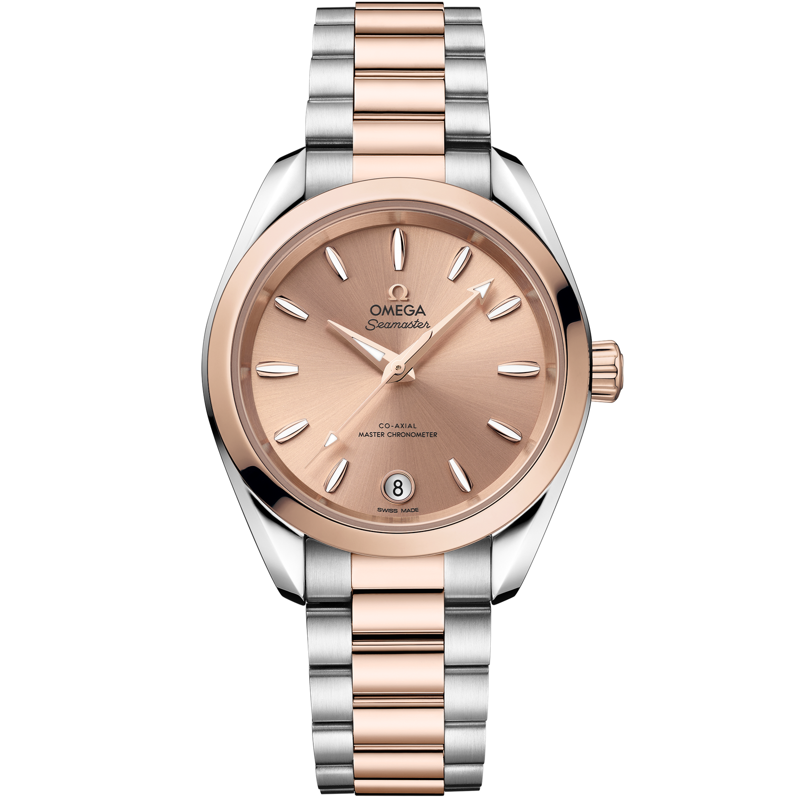 Omega SEAMASTER AQUA TERRA SHADES 34 mm, steel ‑ Sedna™ gold on steel ‑ Sedna™ gold 220.20.34.20.10.001