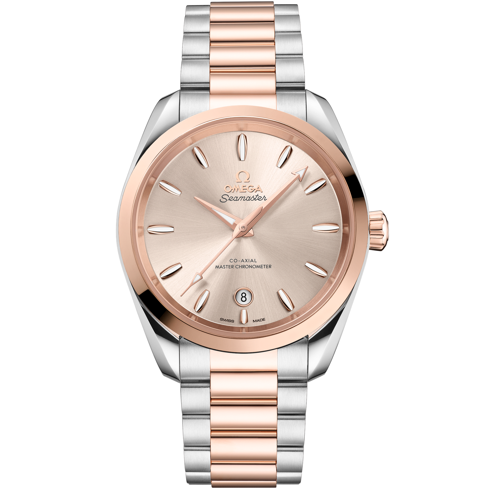 Omega SEAMASTER AQUA TERRA SHADES 38 mm, steel ‑ Sedna™ gold on steel ‑ Sedna™ gold 220.20.38.20.09.001