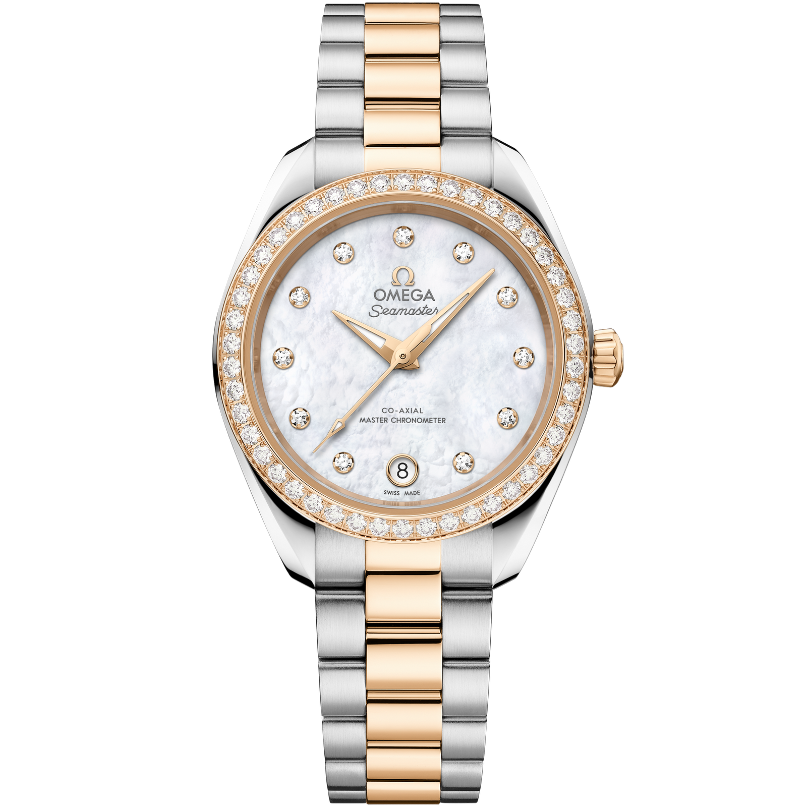 Omega SEAMASTER AQUA TERRA 150M 30 mm, steel ‑ Moonshine™ gold on steel ‑ Moonshine™ gold 220.25.30.20.55.001