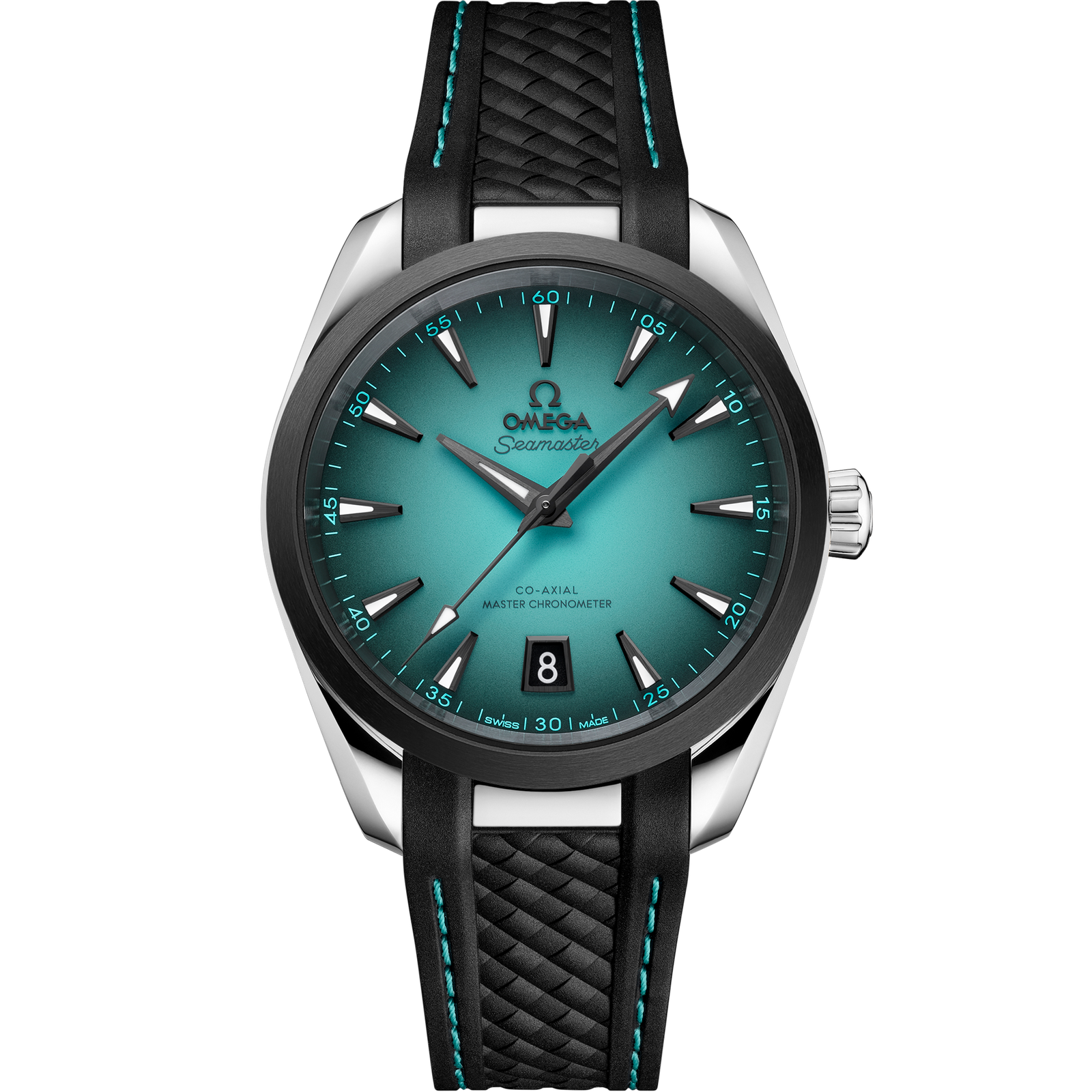 Omega SEAMASTER AQUA TERRA 150M 38 mm, steel on rubber strap 220.32.38.20.03.001