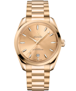 Omega SEAMASTER AQUA TERRA SHADES 38 mm, Moonshine™ gold on Moonshine™ gold 220.50.38.20.08.001