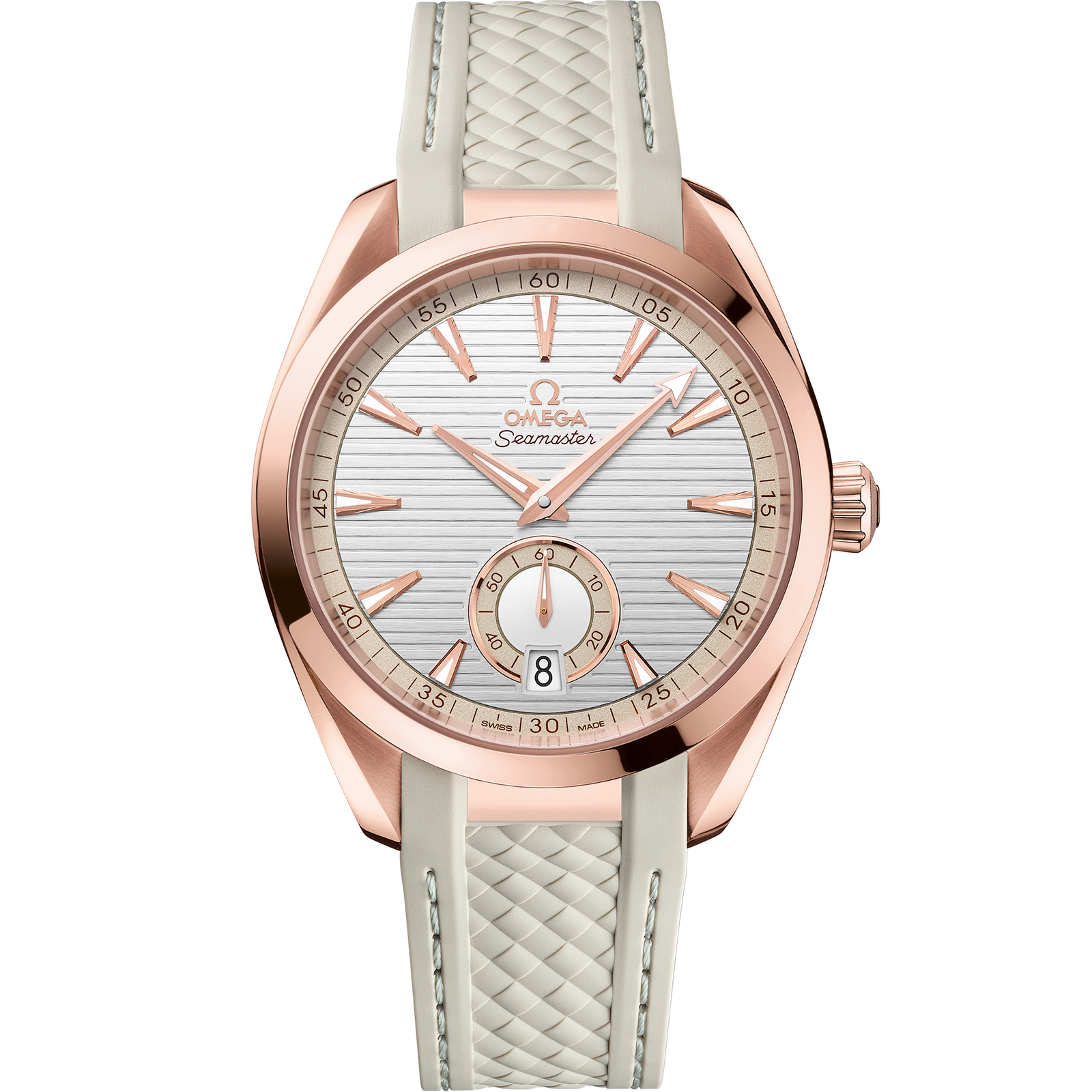 Omega SEAMASTER AQUA TERRA 150M 41 mm, Sedna™ gold on rubber strap 220.52.41.21.02.001