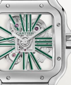 Alternative view of SANTOS DE CARTIER SKELETON WATCH