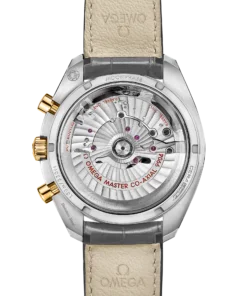 Alternative view of Omega SPEEDMASTER MOONPHASE 44.25 mm, steel ‑ yellow gold on leather strap 304.23.44.52.06.001