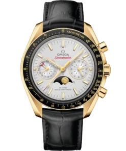 Omega SPEEDMASTER MOONPHASE 44.25 mm, yellow gold on leather strap 304.63.44.52.02.001