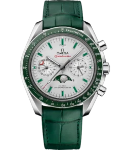 Omega SPEEDMASTER MOONPHASE 44.25 mm, platinum on leather strap 304.93.44.52.99.003