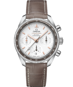 Omega SPEEDMASTER 38 38 mm, steel on leather strap 324.38.38.50.02.001