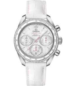 Omega SPEEDMASTER 38 38 mm, steel on leather strap 324.38.38.50.55.001