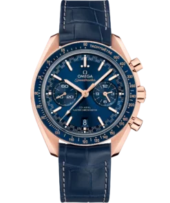 Omega SPEEDMASTER RACING 44.25 mm, Sedna™ gold on leather strap 329.53.44.51.03.001