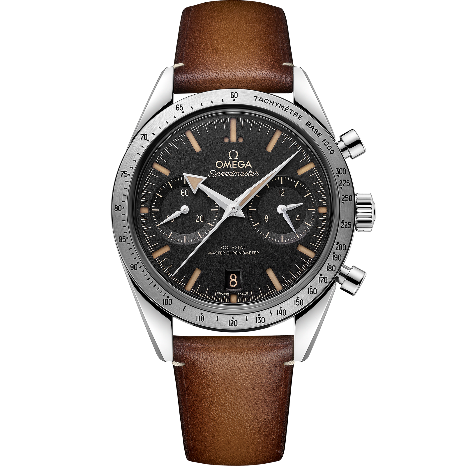 Omega SPEEDMASTER '57 40.5 mm, steel on leather strap 332.12.41.51.01.001