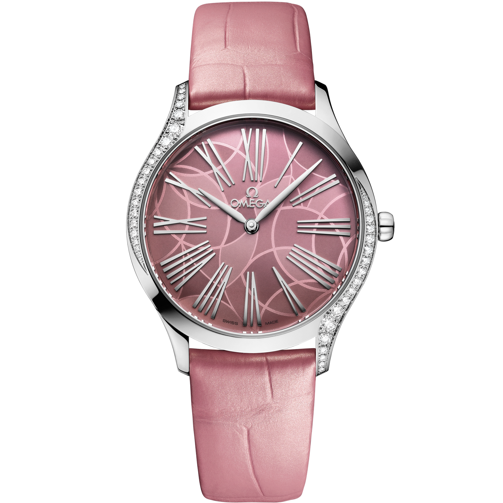 Omega DE VILLE TRÉSOR 36 mm, steel on alligator 428.18.36.60.10.001