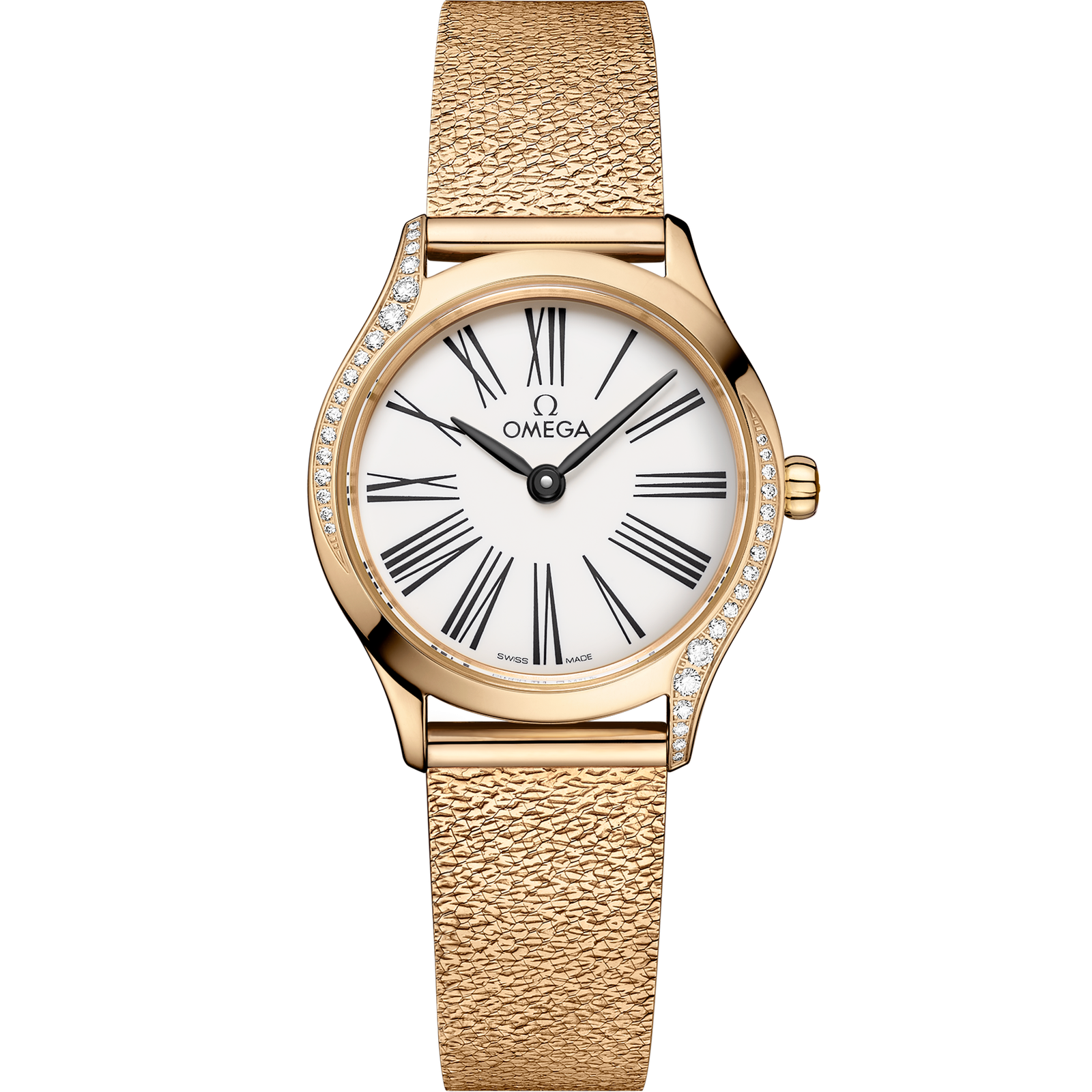 Omega DE VILLE MINI TRÉSOR 26 mm, Moonshine™ gold on Moonshine™ gold 428.55.26.60.04.001