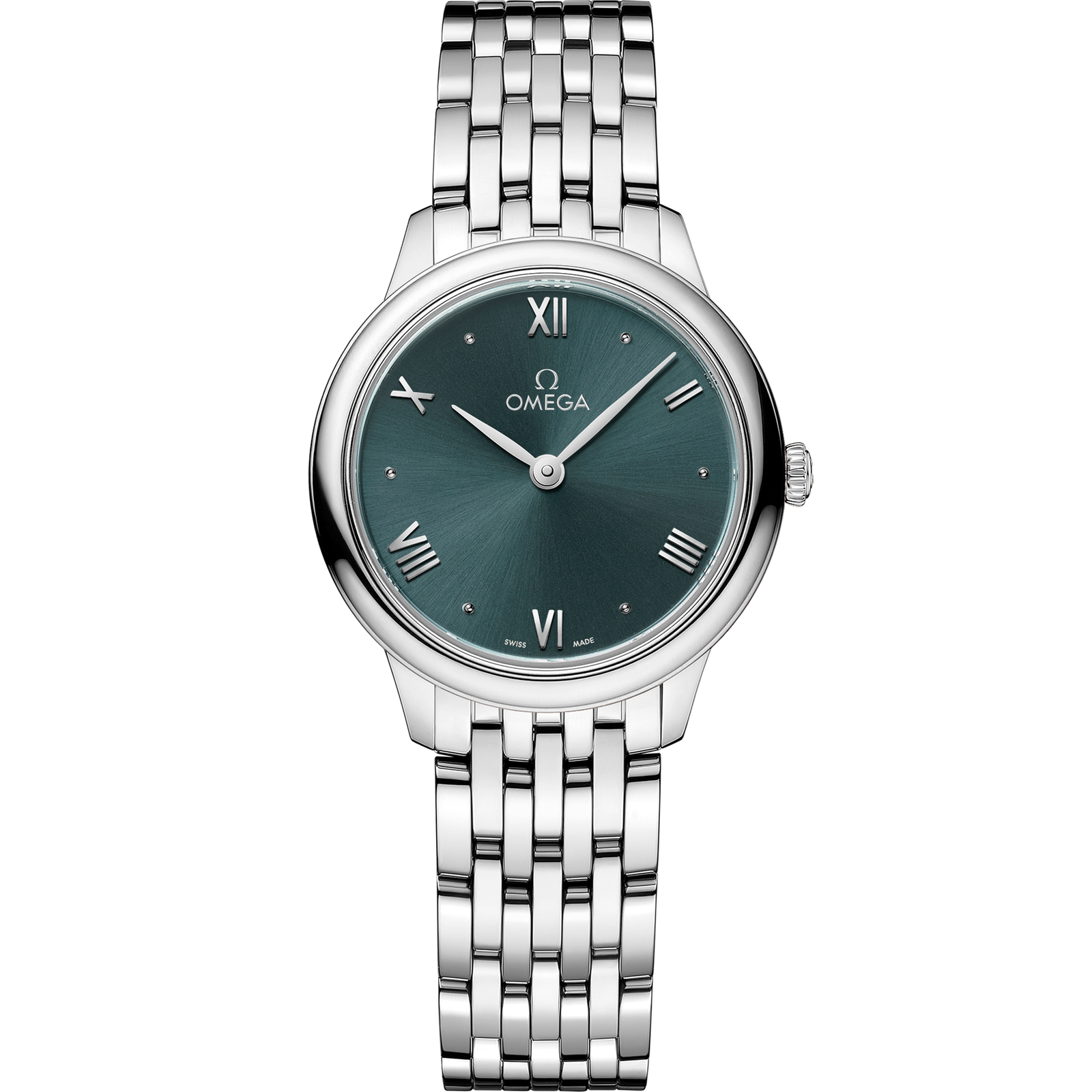 Omega DE VILLE PRESTIGE 27.5 mm, steel on steel 434.10.28.60.10.001
