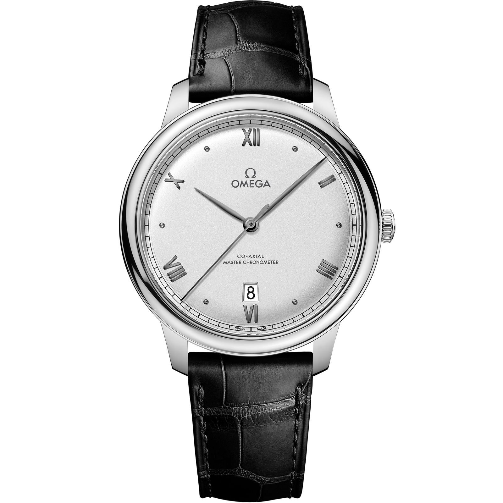 Omega DE VILLE PRESTIGE 40 mm, steel on leather strap 434.13.40.20.02.001
