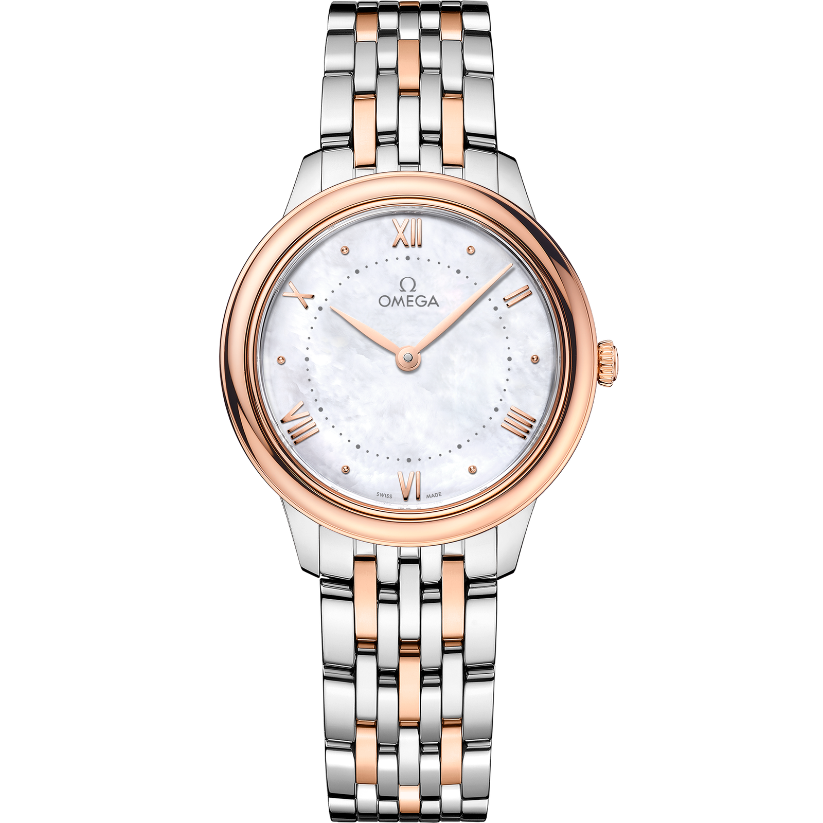 Omega DE VILLE PRESTIGE 30 mm, steel ‑ Sedna™ gold on steel ‑ Sedna™ gold 434.20.30.60.05.001