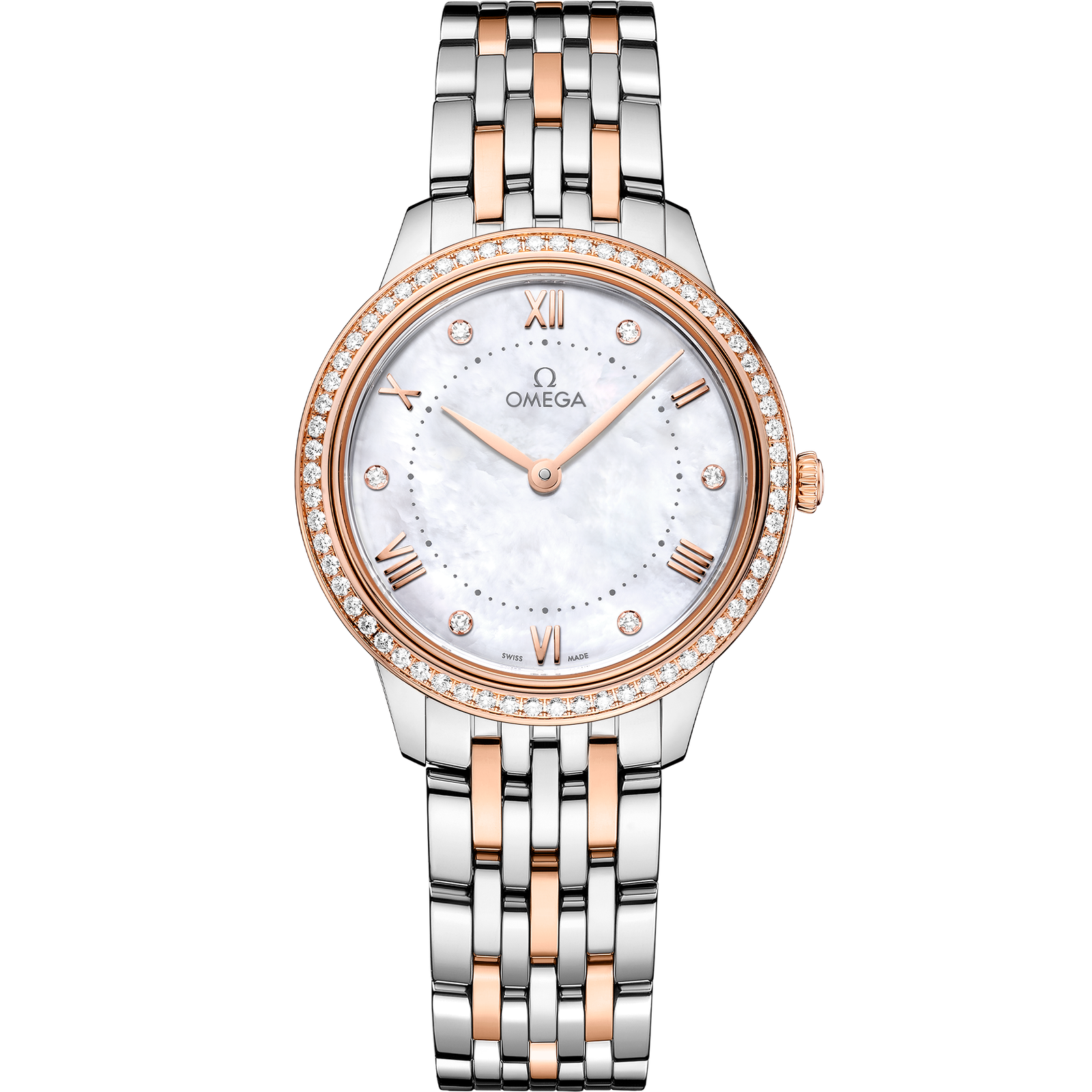 Omega DE VILLE PRESTIGE 30 mm, steel ‑ Sedna™ gold on steel ‑ Sedna™ gold 434.25.30.60.55.001
