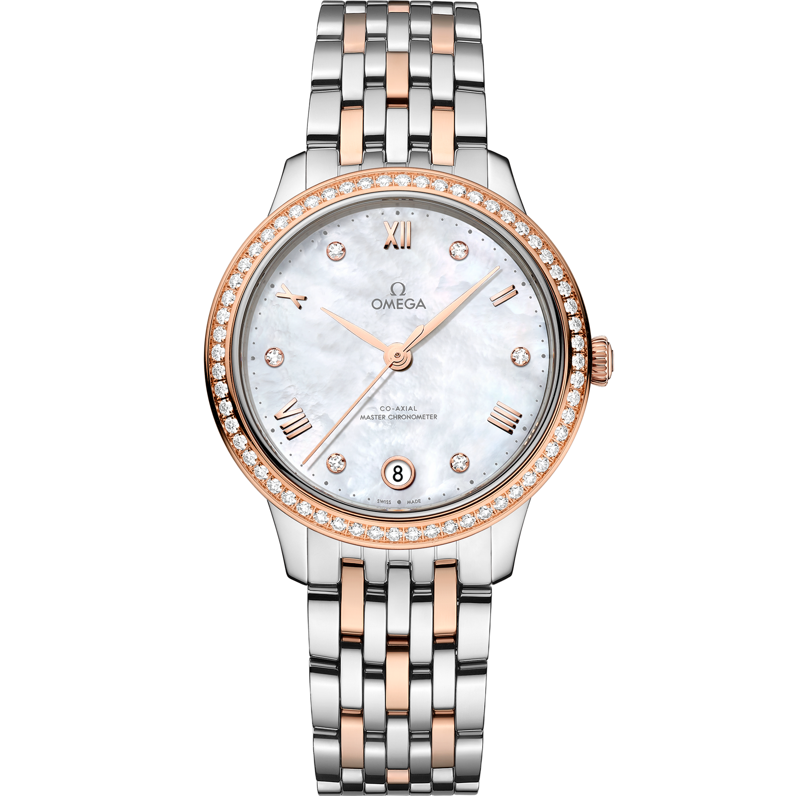 Omega DE VILLE PRESTIGE 34 mm, steel ‑ Sedna™ gold on steel ‑ Sedna™ gold 434.25.34.20.55.001