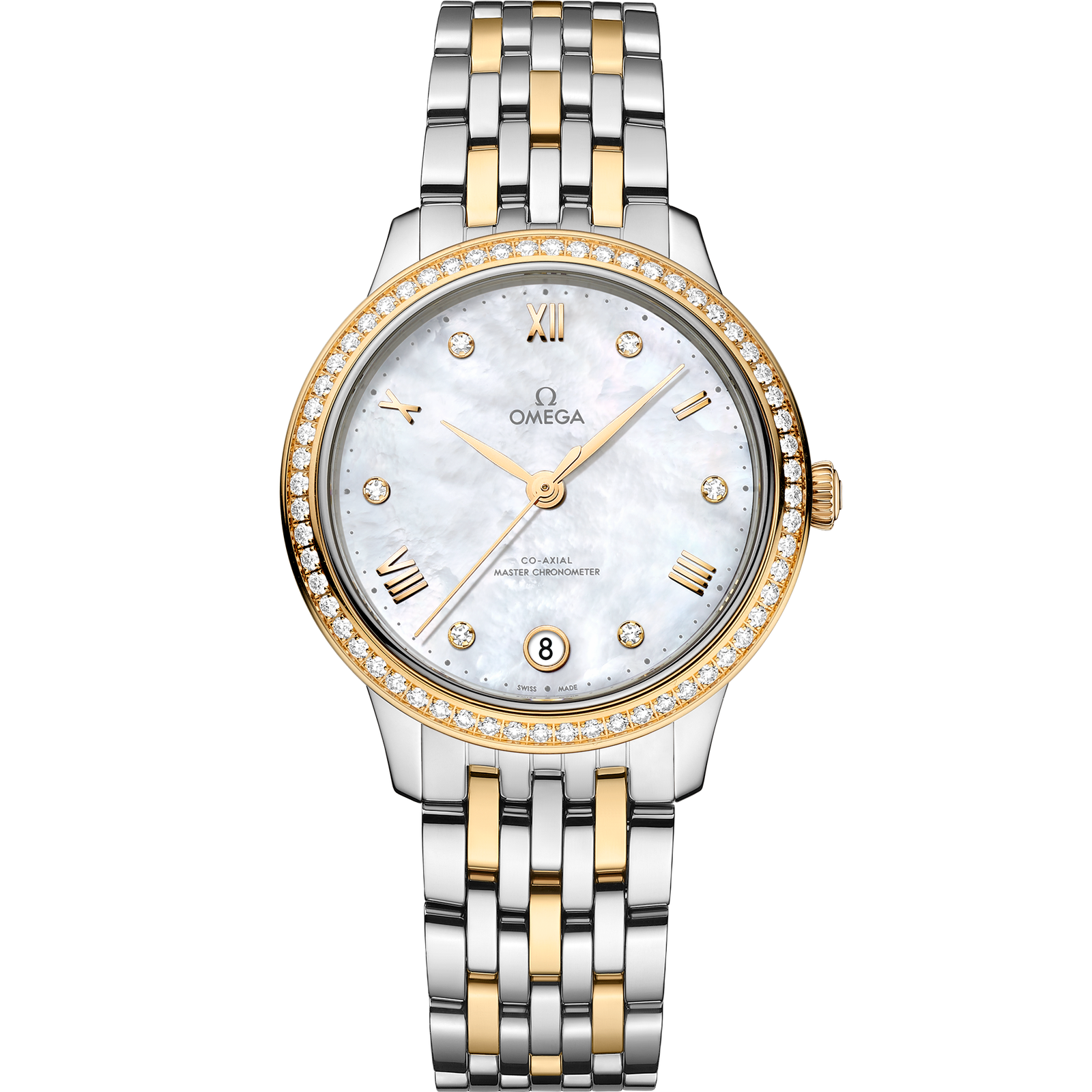 Omega DE VILLE PRESTIGE 34 mm, steel ‑ yellow gold on steel ‑ yellow gold 434.25.34.20.55.002