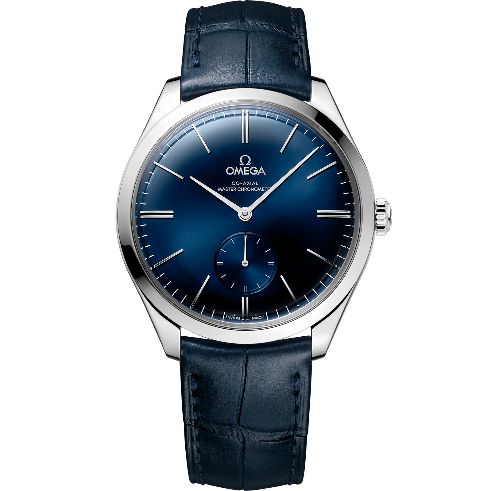 Omega DE VILLE TRÉSOR 40 mm, steel on leather strap 435.13.40.21.03.002