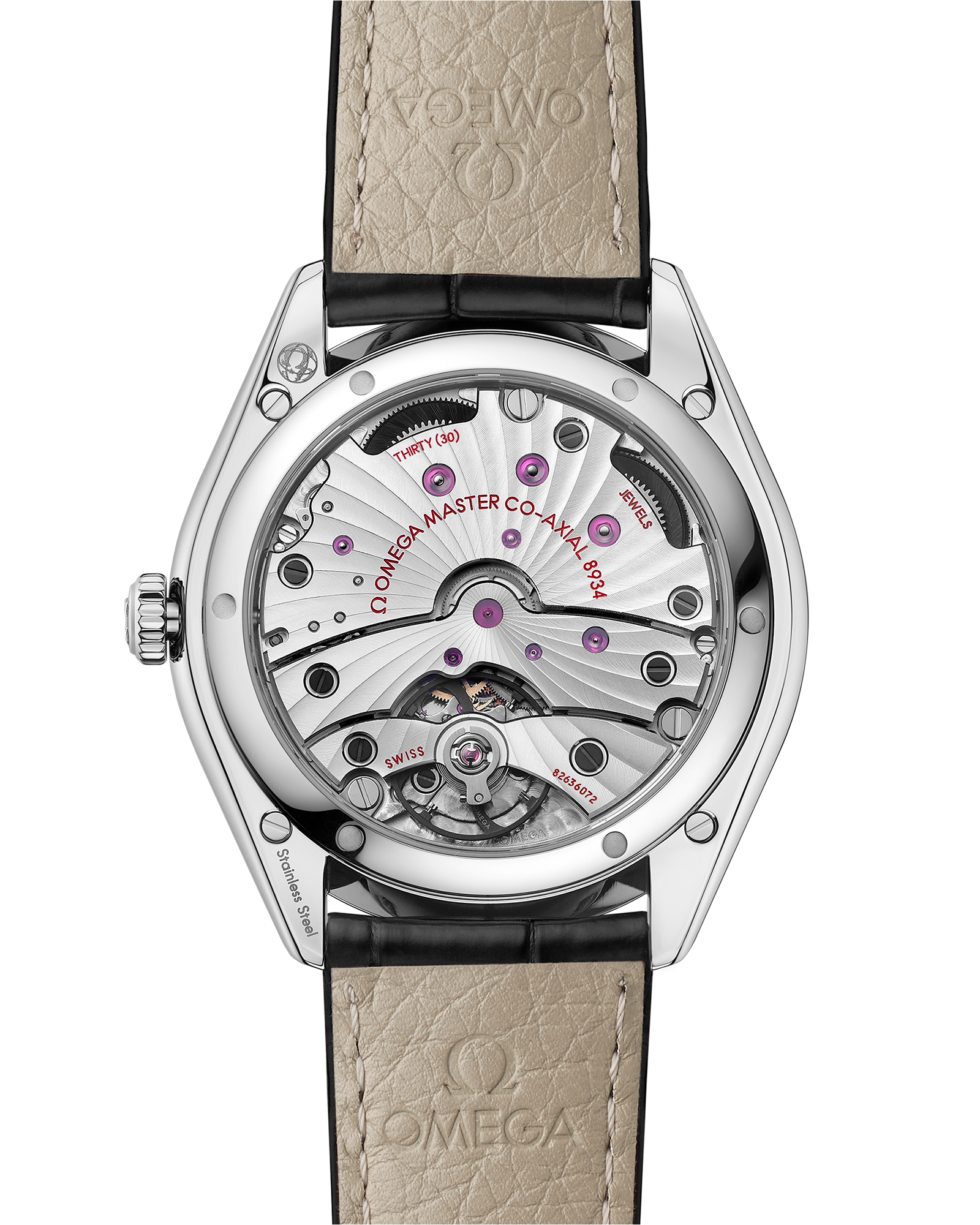 Omega DE VILLE TRÉSOR 40 mm, steel on leather strap 435.13.40.22.01.001 - Image 2