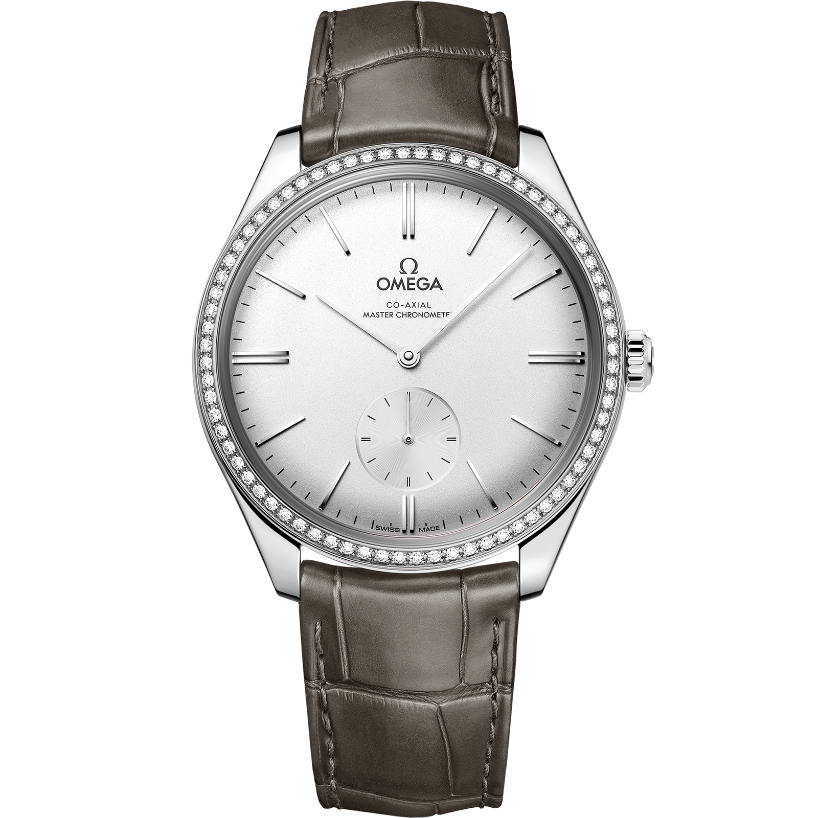 Omega DE VILLE TRÉSOR 40 mm, steel on leather strap 435.18.40.21.02.002
