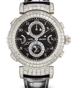 PATEK PHILIPPE GRANDMASTER CHIME. HAUTE JOAILLERIE. White gold 6300/400G-001
