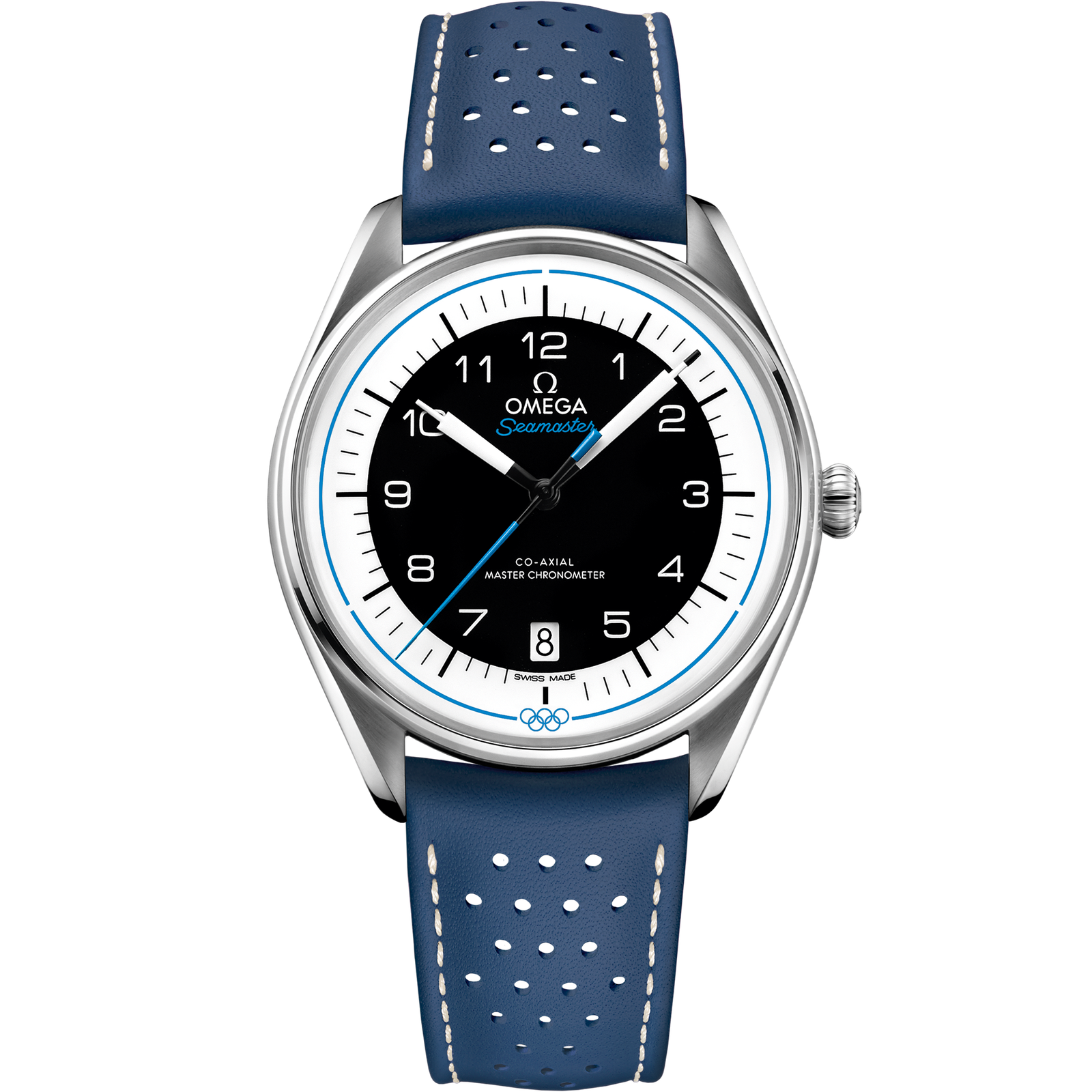 Omega SEAMASTER OLYMPIC OFFICIAL TIMEKEEPER 39.5 mm, steel on leather strap 522.32.40.20.01.001