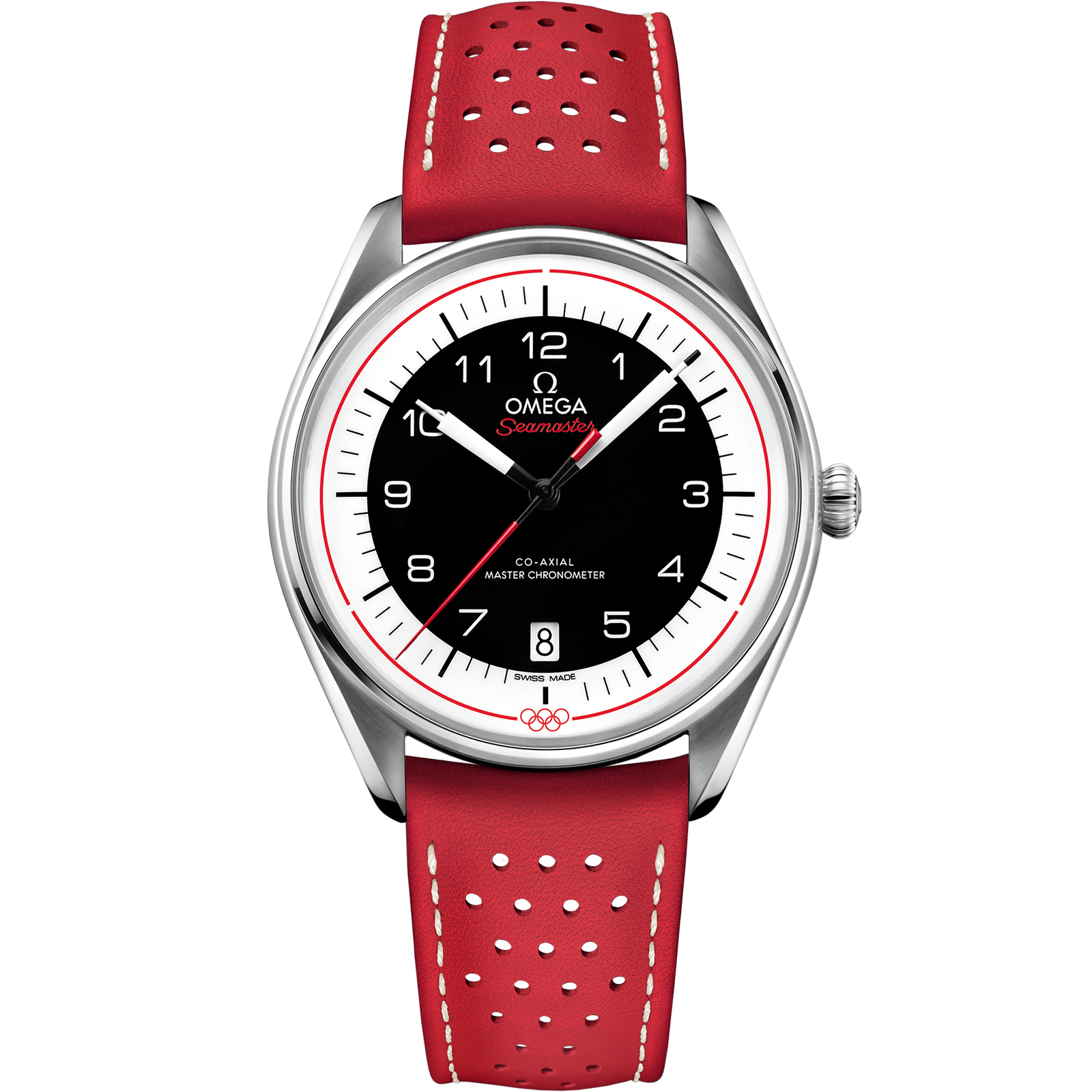 Omega SEAMASTER OLYMPIC OFFICIAL TIMEKEEPER 39.5 mm, steel on leather strap 522.32.40.20.01.004