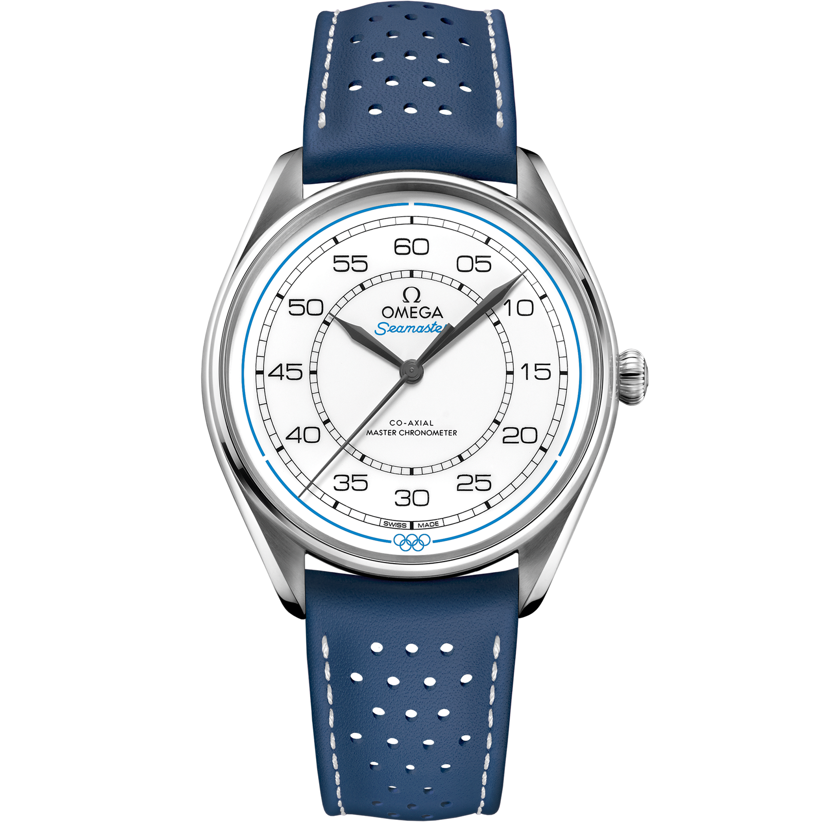 Omega SEAMASTER OLYMPIC OFFICIAL TIMEKEEPER 39.5 mm, steel on leather strap 522.32.40.20.04.001