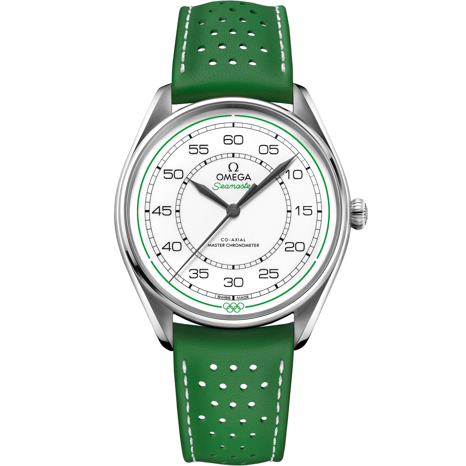 Omega SEAMASTER OLYMPIC OFFICIAL TIMEKEEPER 39.5 mm, steel on leather strap 522.32.40.20.04.005