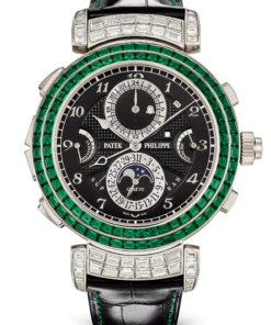 PATEK PHILIPPE GRANDMASTER CHIME. HAUTE JOAILLERIE. White gold 6300/403G-001