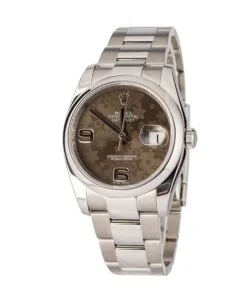 Alternative view of HandMade Rolex Datejust 116200 Brown Floral Dial